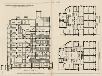 Albert Hall Mansions, South Kensington von English School