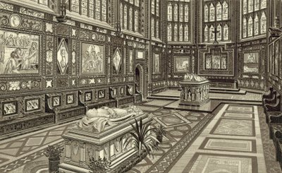 Albert-Gedächtniskapelle, Windsor (Lithografie) von English School