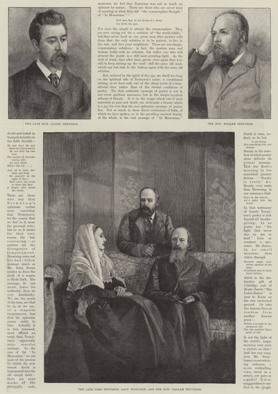 Alfred, Baron Tennyson, Poet Laureate von English School