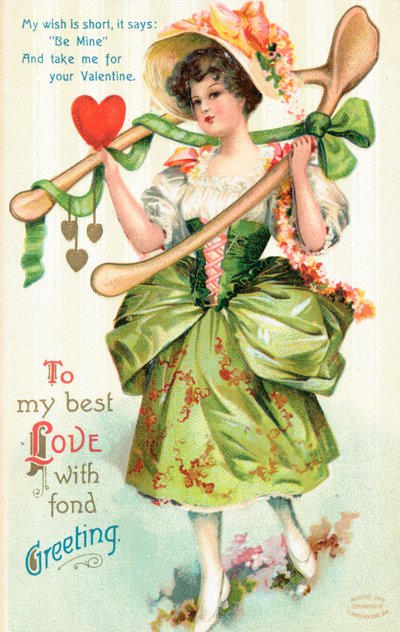 Amerikanische Valentinskarte von English School