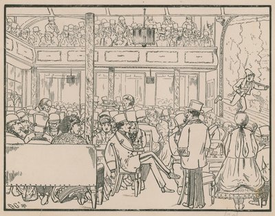 Ein Publikum in der Musikhalle von English School