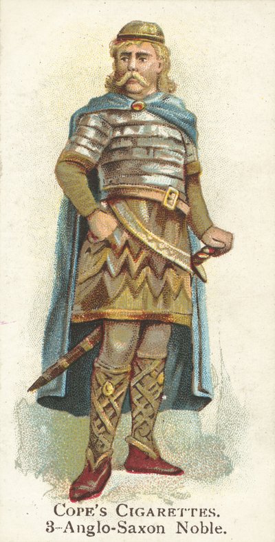 Angelsächsischer Edelmann (Chromolithografie) von English School