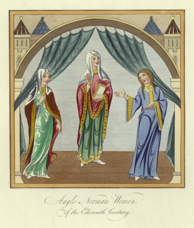Anglo-normannische Frauen des 11. Jahrhunderts von English School