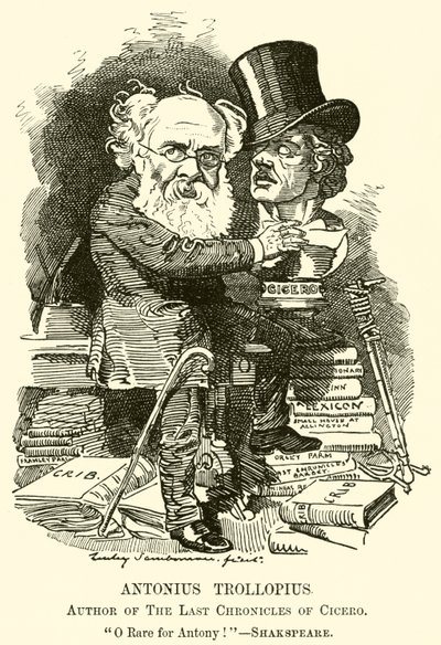 Antonius Trollopius, Autor von Die letzten Chroniken von Cicero (Stich) von English School