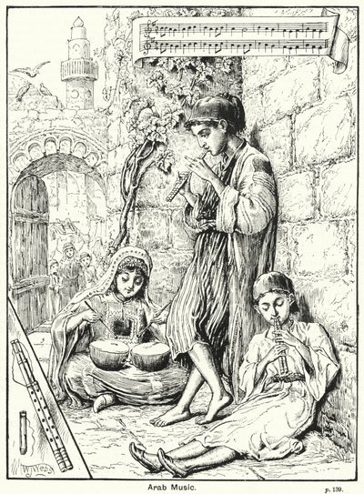 Arabische Musik (Gravur) von English School