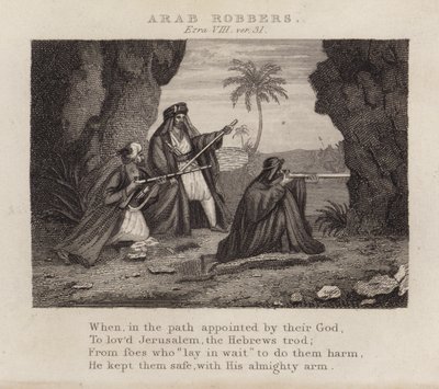 Arabische Räuber, Esra VIII, Vers 31 von English School
