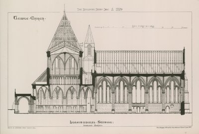 Architektonische Ansicht der Temple Church von English School