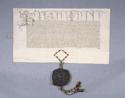 Urkunde 11980: Urkunde über die Schenkung von König Heinrich VI. an das New College Oxford der Güter von Newton Longville, 1441 von English School