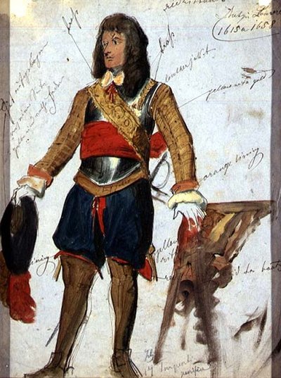 Rüstung (ca. 1615) im Louvre Museum, Paris, ca. 1850 von English School