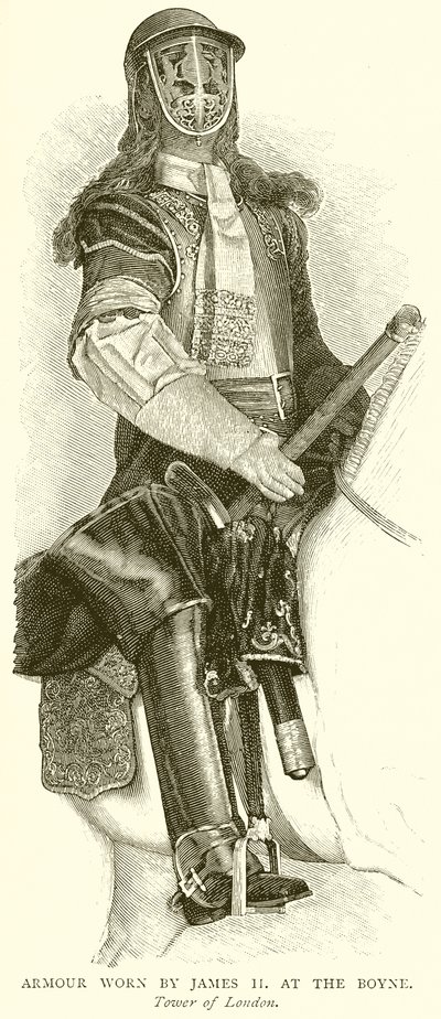 Rüstung, getragen von James II. bei der Boyne von English School