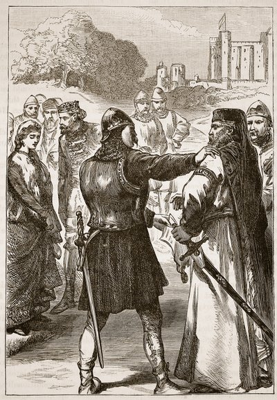 Verhaftung des Herzogs von Gloucester, Illustration aus Cassells Illustrierter Geschichte Englands von English School