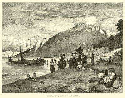 Ankunft eines Marktschiffs, Capri von English School