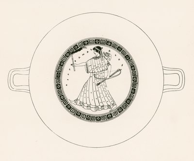 Artemis mit Bogen, Pfeil und Fackel (Gravur) von English School