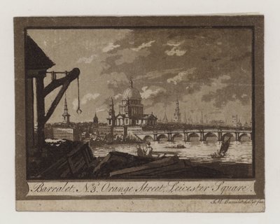 Künstler, John Melchior Barralet, Visitenkarte von English School