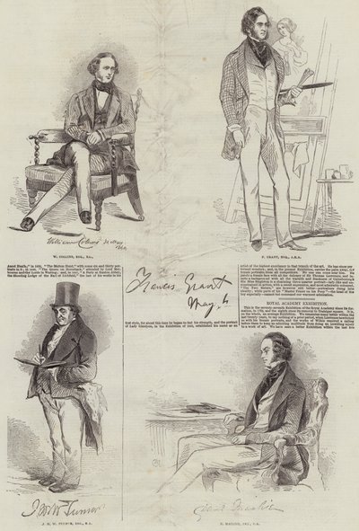 Mitglieder der Royal Academy (Stich) von English School