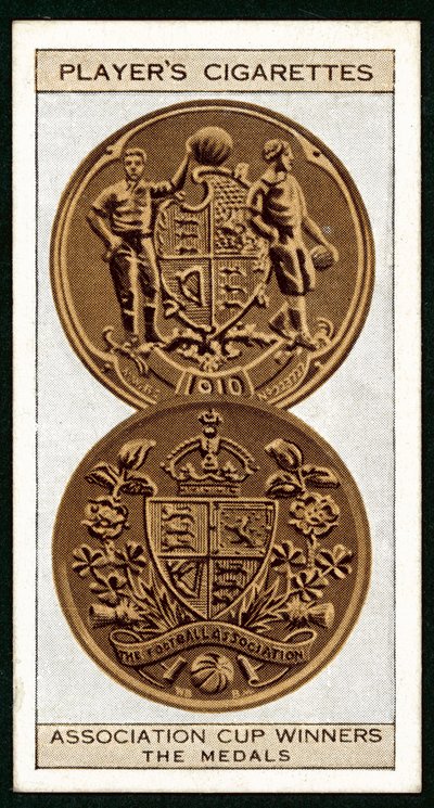 Association Cup Gewinner, Die Medaillen (Lithografie) von English School