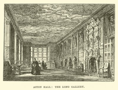 Aston Hall, die Lange Galerie von English School