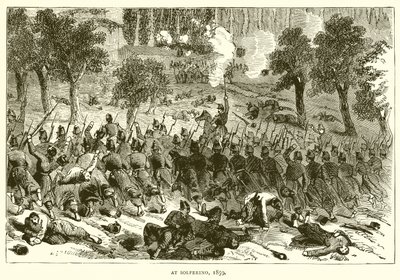 Bei Solferino, 1859 von English School