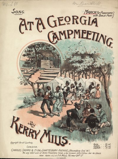 Auf einem Georgia-Campmeeting von English School