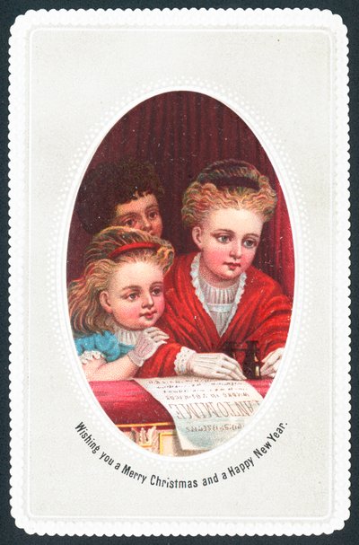 Im Theater, Weihnachtskarte von English School