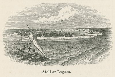 Atoll oder Lagune (Stich) von English School
