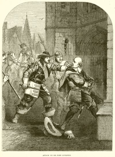 Angriff auf Sir John Coventry von English School