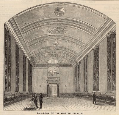 Ballsaal des Whittington Club, London von English School
