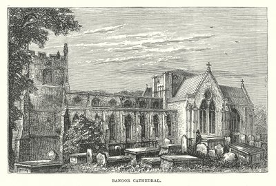 Bangor Kathedrale (Gravur) von English School