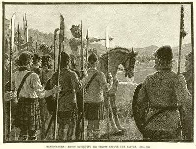 Bannockburn: Bruce inspiziert seine Truppen vor der Schlacht von English School