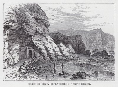 Badebucht, Ilfracombe, Nord-Devon von English School
