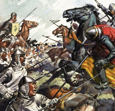 Schlacht von Bannockburn von English School