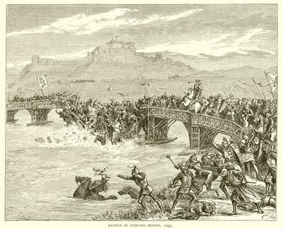 Schlacht von Stirling Bridge, 1297 von English School