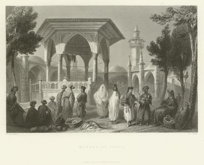 Basar in Jaffa, 1837 von English School