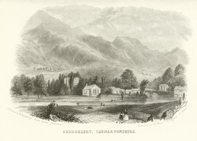 Beddgelert, Carnarvonshire, Wales von English School