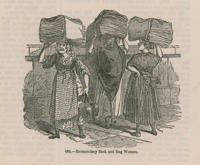 Bermondsey Sack- und Taschenfrauen von English School