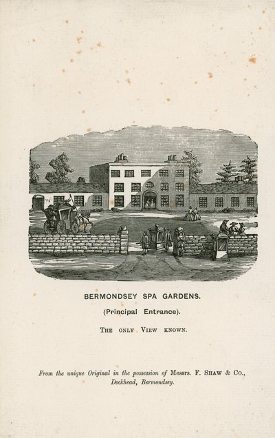 Bermondsey Spa Gardens von English School