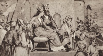 Bertha, Frau von Aethelbert, König von Kent von English School
