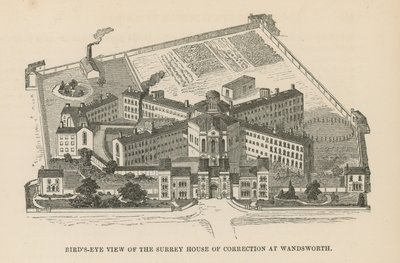 Vogelperspektive des Surrey House of Correction von English School