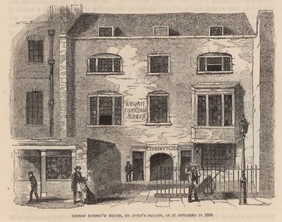 Bischof Burneys Haus, St. Johns Square, Clerkenwell von English School