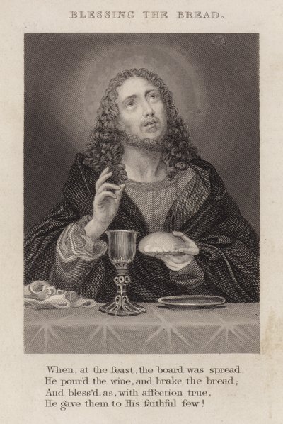 Segnung des Brotes (Gravur) von English School