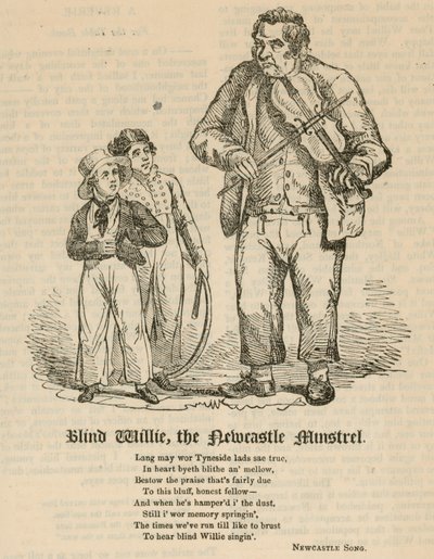 Blinder Willie, der Newcastle Minnesänger von English School