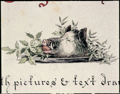 Wildschweinkopf von English School