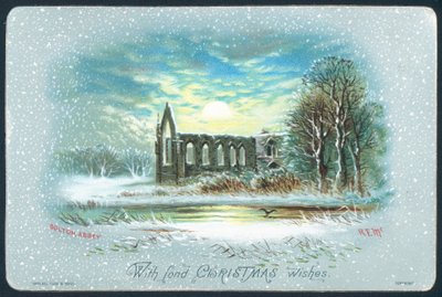 Bolton Abbey, Weihnachtskarte von English School