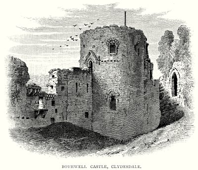 Bothwell Castle, Clydesdale (Gravur) von English School