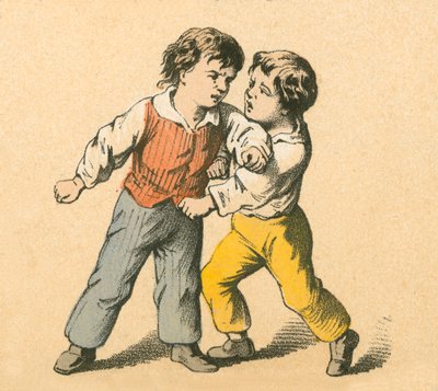Jungen kämpfen von English School