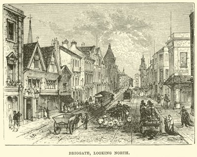 Briggate, Blick nach Norden von English School