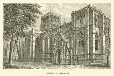 Kathedrale von Bristol (Gravur) von English School