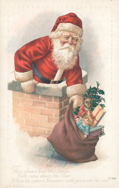 Britische Weihnachtskarte von English School