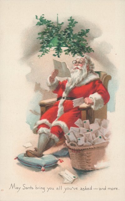 Britische Weihnachtskarte von English School