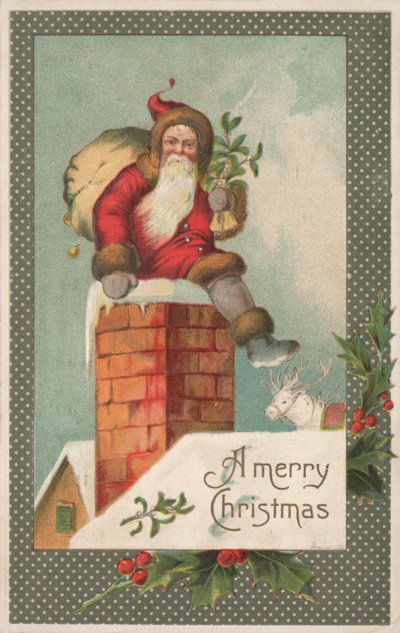 Britische Weihnachtskarte von English School